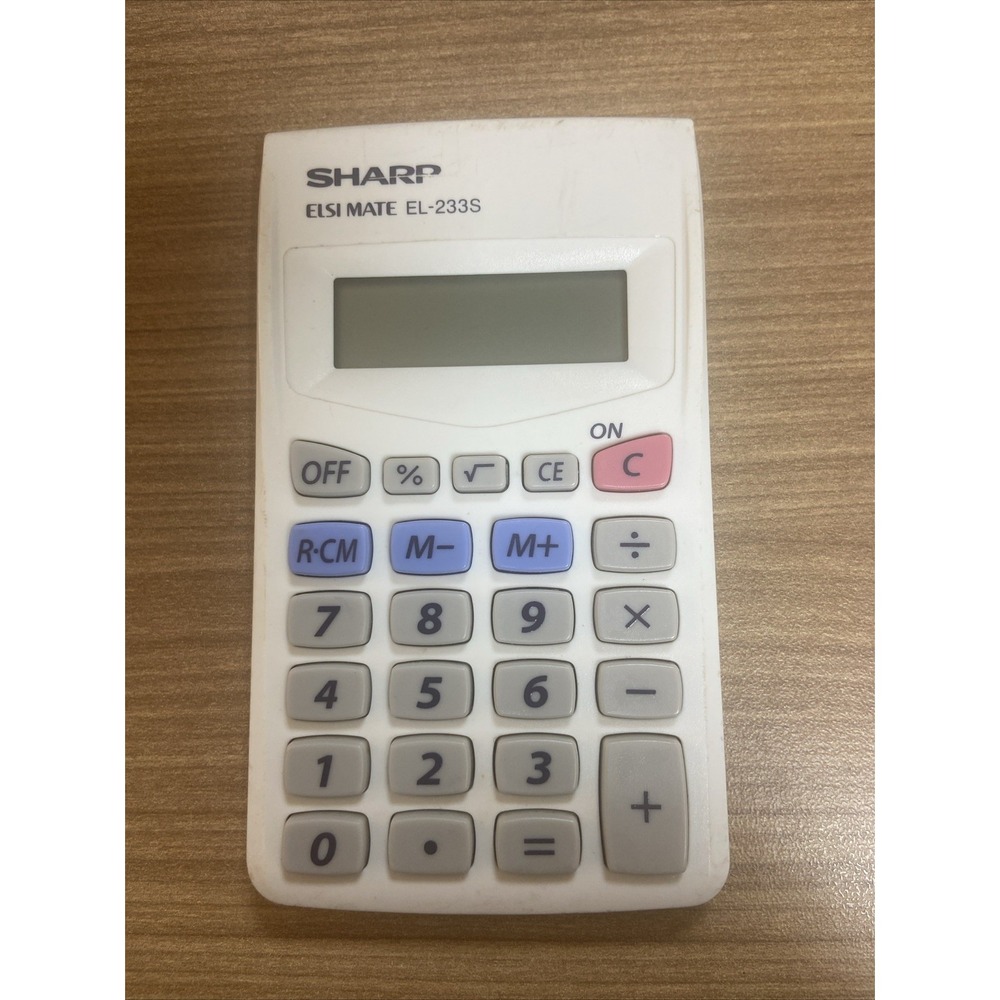 Sharp ELSI MATE Model EL-233S Basic Small‎ Pocket Calculator Elsimate PARTS